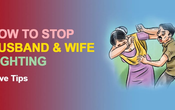 How to stop husband wife fight